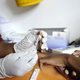 A nurse takes a blood sample on March 8, 2011, in a mobile clinic set up to test students for HIV at Madwaleni High School near Mtubatuba in Kwazulu Natal, South Africa.
STEPHANE DE SAKUTIN/AFP/Getty Images